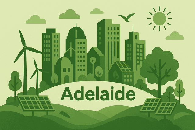 Green Australia cityscape